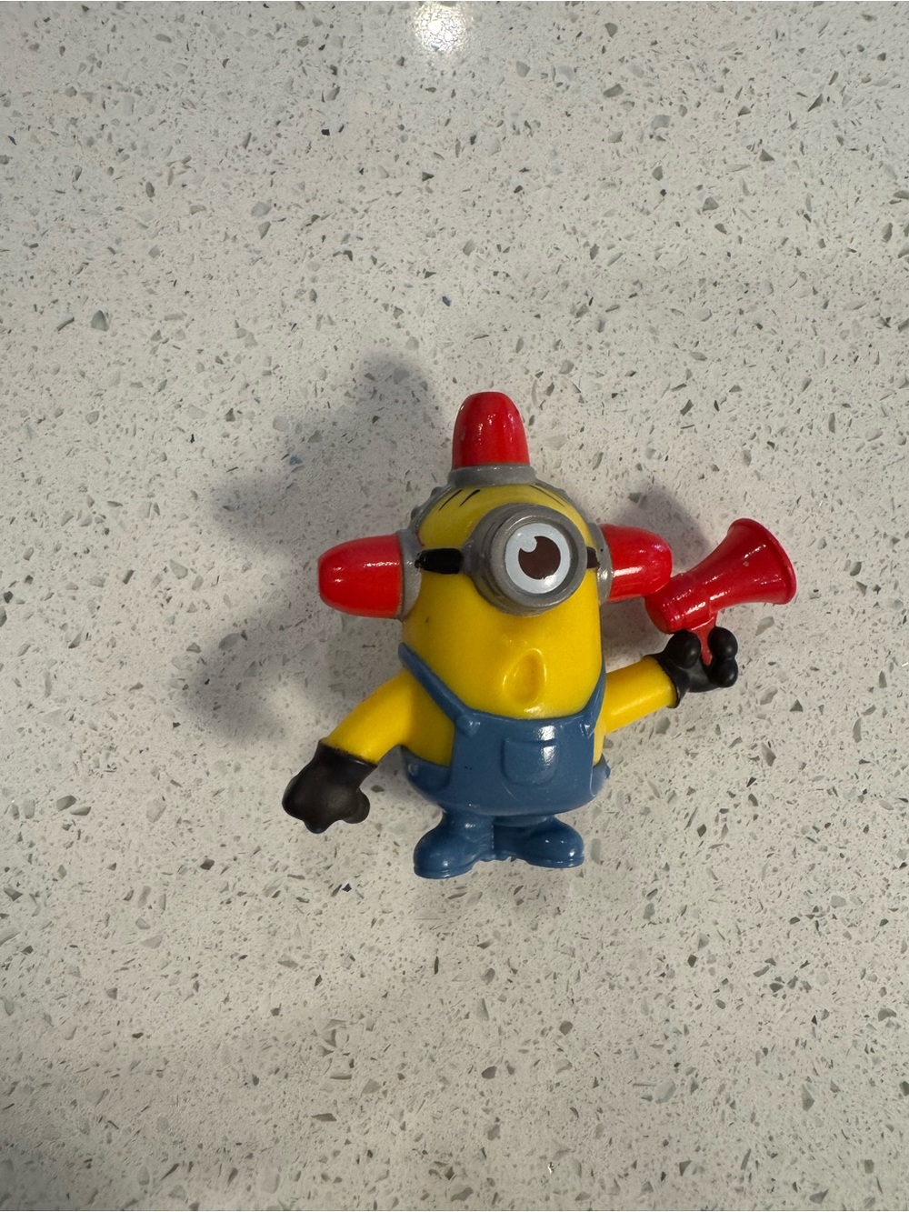3/$10 McDonald's Yellow Minion Figure with Red Megaphone and Details